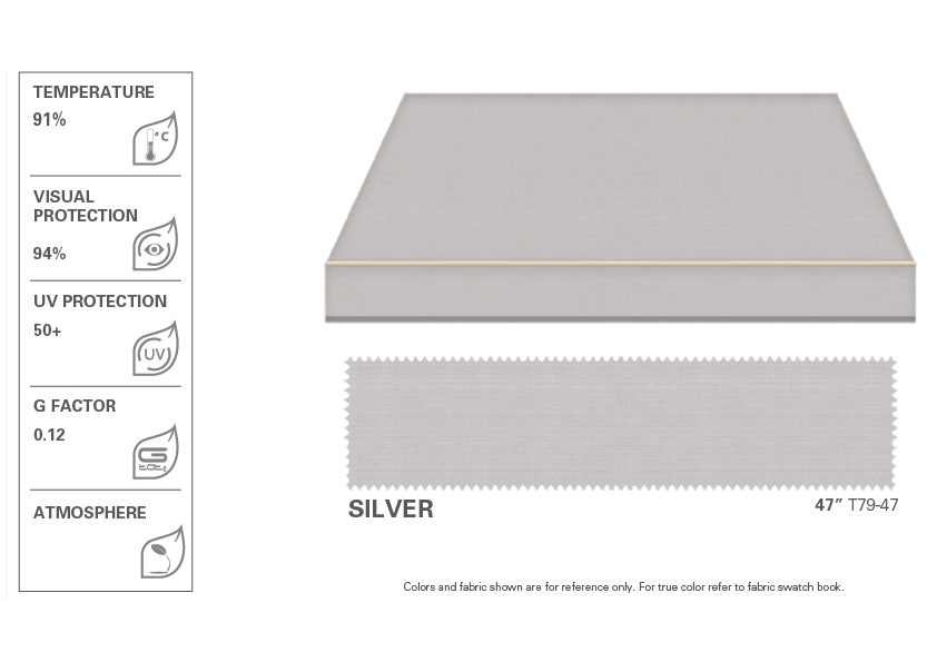 Tempotest Para Silver Awning Fabric (T79) - U.S. Fabric Depot